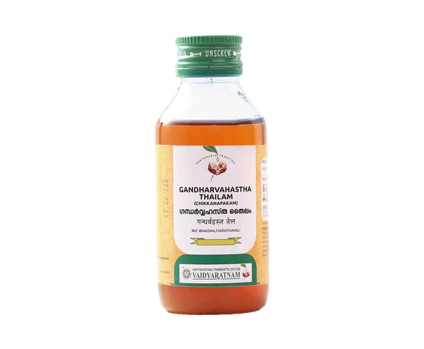 VAIDYARATHNAM Gandharvahastha Tail - Vaidyaratnam - 100Ml