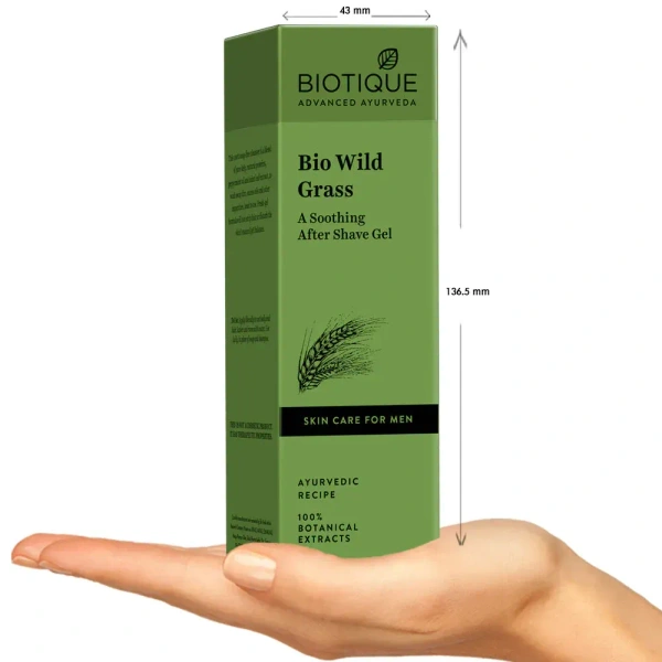 BIOTIQUE Wild grass after shave gel for men - Biotique - 120ml