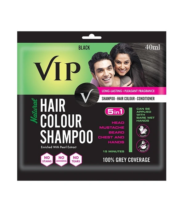 V CARE HERBAL CONCEP Vip Hair Colour Shampoo - V Care - 180Ml