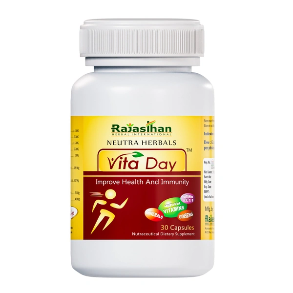 RAJASTHAN HERBALS  Vita Day Capsule - Rajasthan - 60 Capsules
