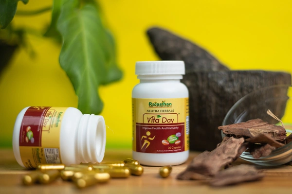 RAJASTHAN HERBALS  Vita Day Capsule - Rajasthan - 60 Capsules