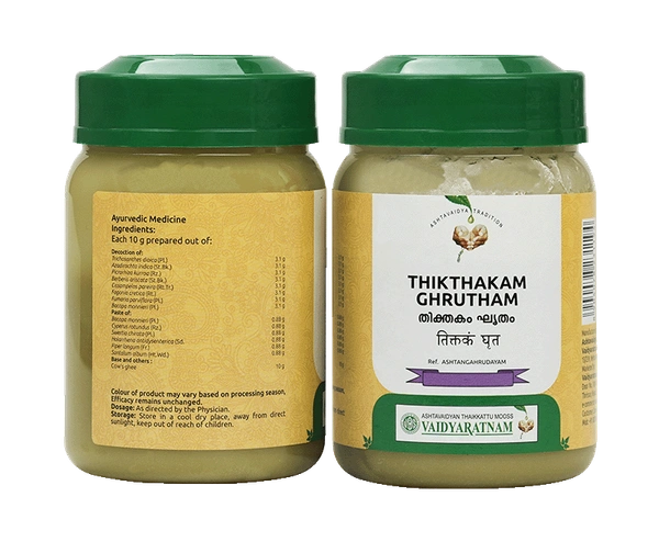 VAIDYARATHNAM Thikthakam Ghrutham - Vaidyaratnam - 150Gm
