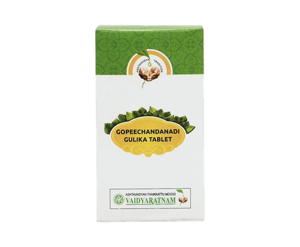VAIDYARATHNAM Gopeechandanadi Gulika Tablet - Vaidyaratnam - 10 Tablets