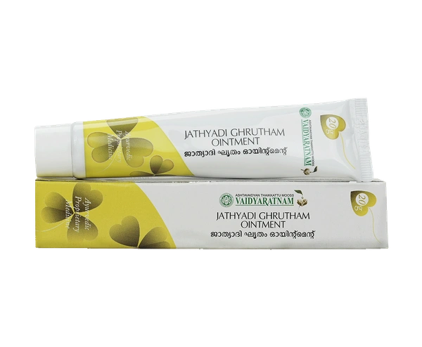 VAIDYARATHNAM Jathyadi Grutham Ointment - Vaidyaratnam - 20Gm