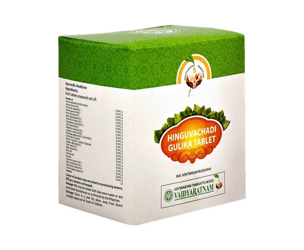 VAIDYARATHNAM Hinguvachadi Gulika Tablet - Vaidyaratnam - 100 Tablets