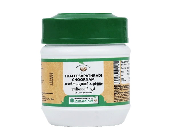 VAIDYARATHNAM Thaleesapathradi Choorna - Vaidyaratnam - 50Gm
