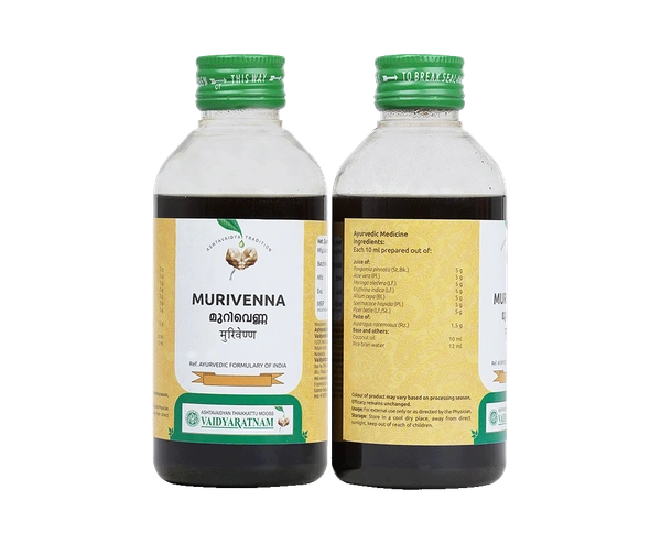 VAIDYARATHNAM Murivenna Oil - Vaidyaratnam - 200Ml