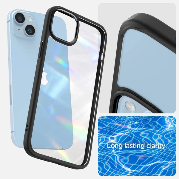iPhone 14 Cover | Spigen Original Ultra Hybrid Transparent Mobile Cover For iPhone 14 Black