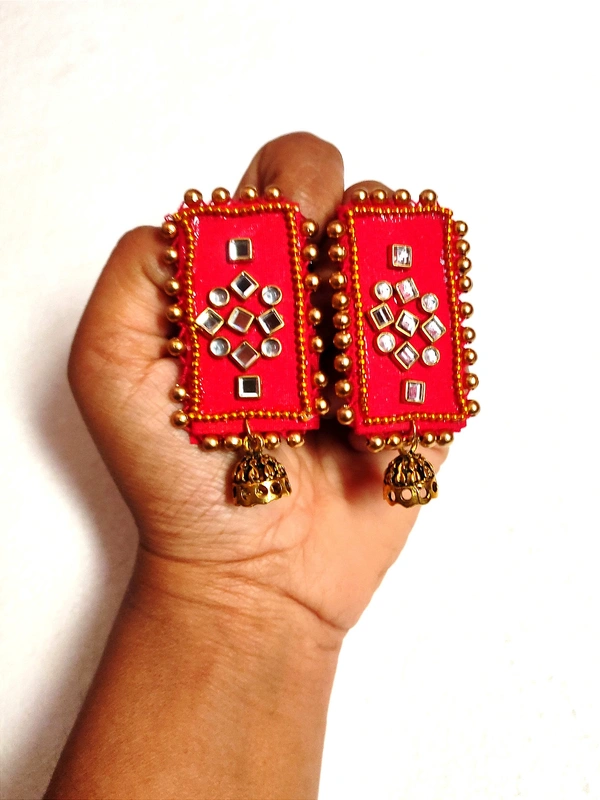 Bhavya Earring - Red