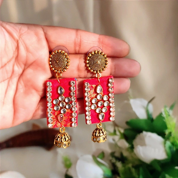 Bhavya Earring - Red