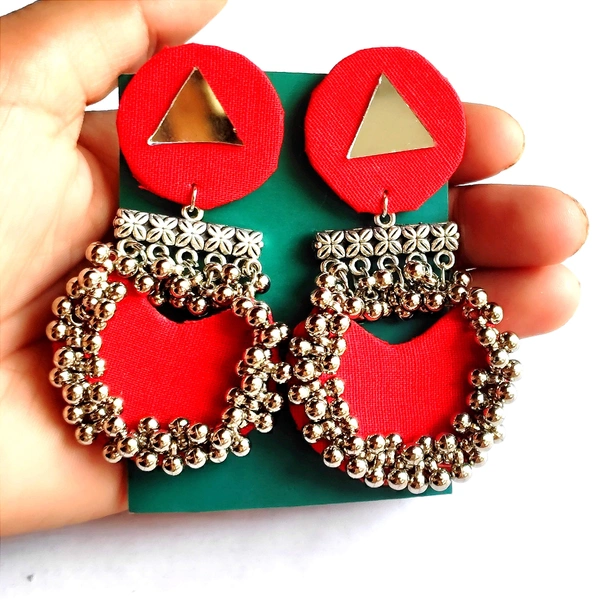 Siya Earring - Red, Medium size