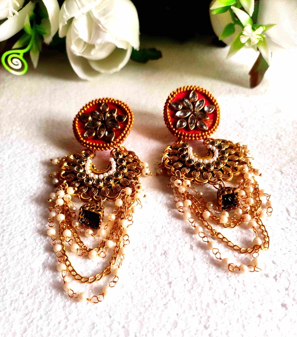 Rani Earring - Black, Medium