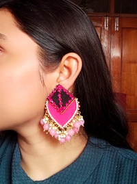 Rani Earring - Black, Medium