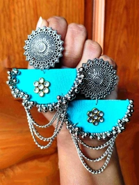 Tasha Earring - Bright Turquoise, Medium size