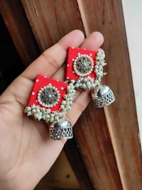 Aashvi Earring - Aquamarine, Medium size