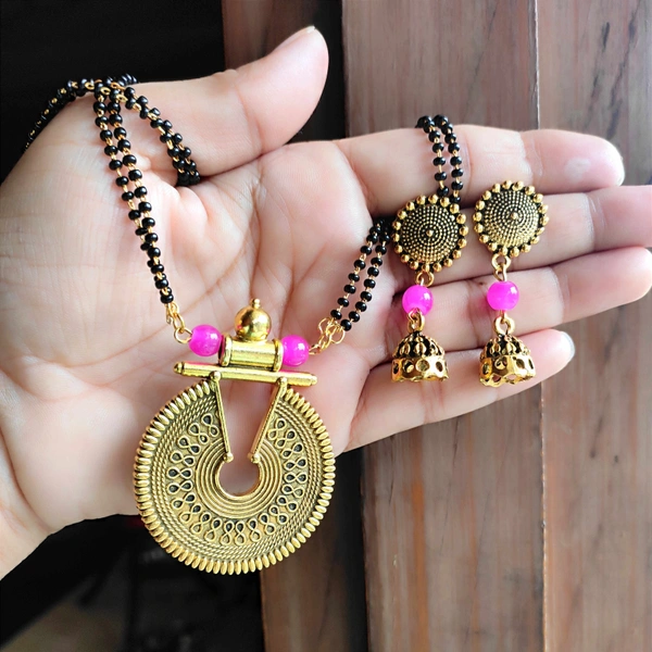 Mangalsutra    16'Inch - Magenta / Fuchsia