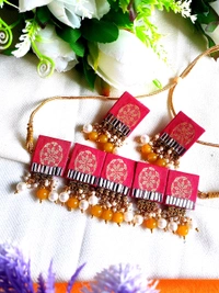 Fabric Choker  - Medium size, Maroon