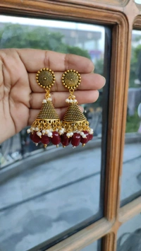 Sunny Oxide earring - Medium, White