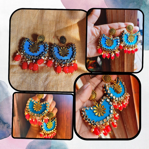 Chandbali - Bright Turquoise, Medium