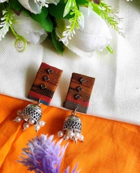 Tara Earrings - Yellow Orange, Medium