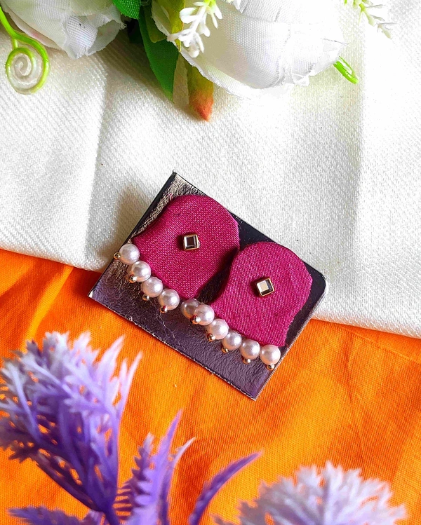 Siya Sutde  - Magenta / Fuchsia, Small stude