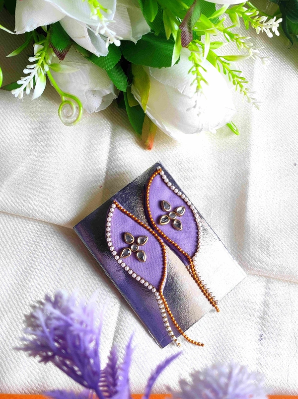 Meenakshi earrings - Electric Violet, Medium