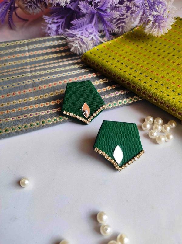 Tulika - Teal, Small stude
