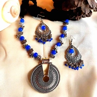 Blue Oxigen Necklace  - Royal Blue, Medium size