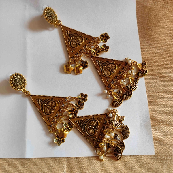 Minar Jhumka - Tangerine