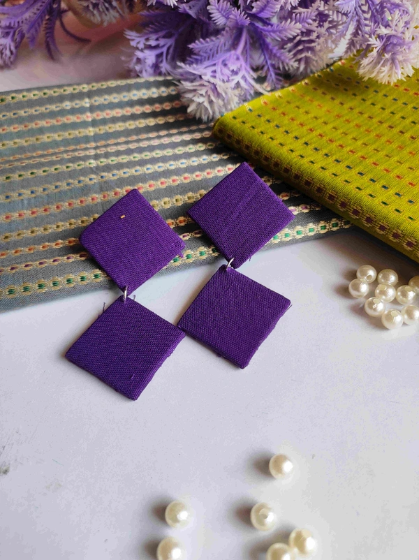 Mahek Earring - Electric Violet, Medium size