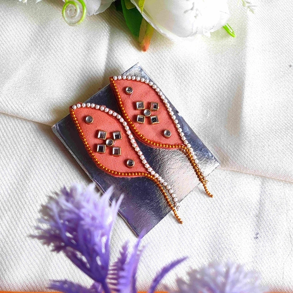 Meenakshi earrings - Wild Watermelon, Medium size