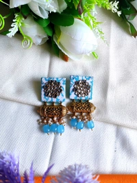 Rani Earring - Cerulean, Medium