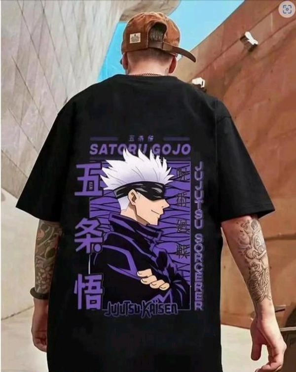 Oversize T-shirt For Men - Black, M