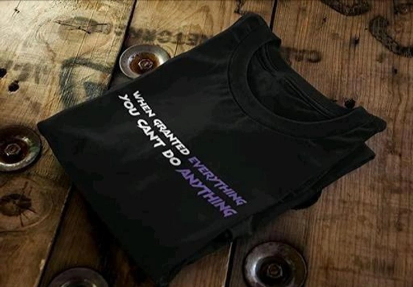 Oversize T-shirt For Men - Black, M