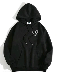 SXV  'Heart’ Printed Cool Aesthetic Sweatshirt HoodieFabric - Hampton, XXL