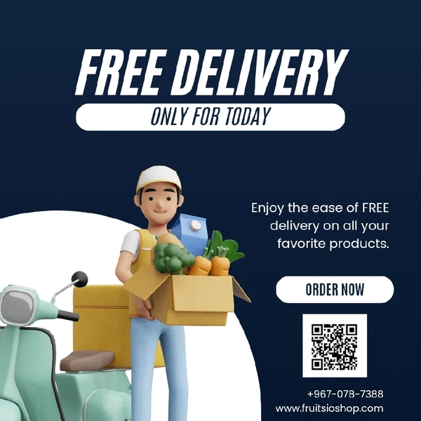 FREE DELIVERY ONLY FOR TODAY 