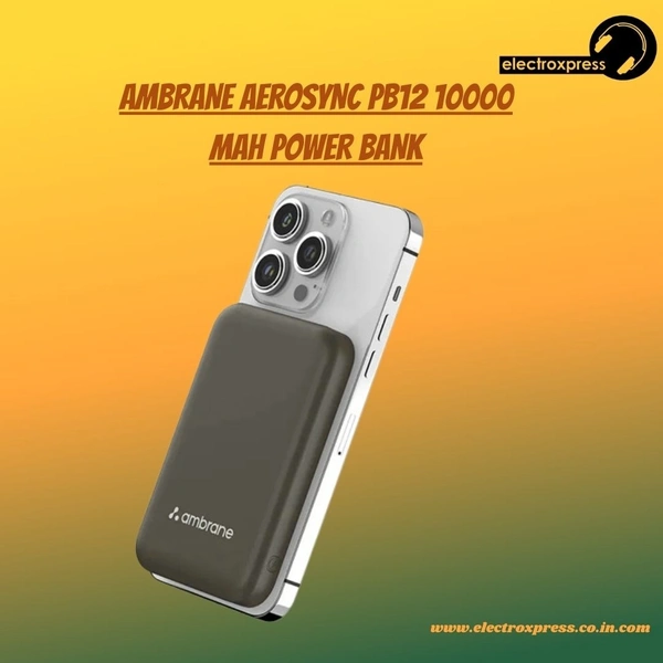 AMBRANE AEROSYNC PB12 10000 MAH POWER BANK - BLUE, 1 YEAR