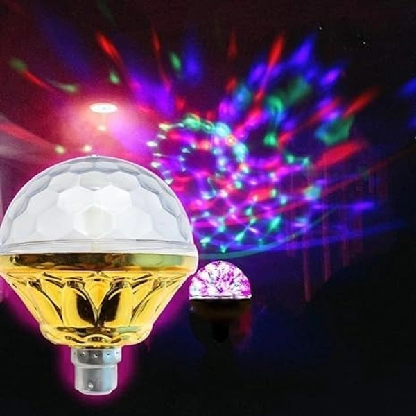 GOLDEN JUMBO RGB LIGHT ROTATING LAMP