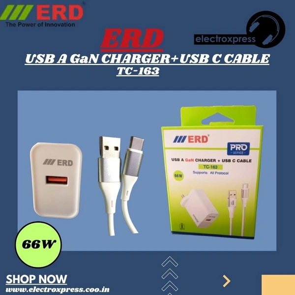 ERD USB CHARGER+USB C CABLE TC-163C