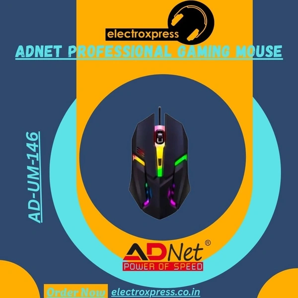 ADNET PROFESSIONAL GAMING MOUSE - 1 YEAR WARRANTY