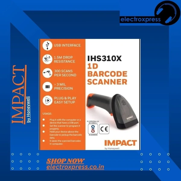 IMPACT IHS310X 1D BARCODE SCANNER