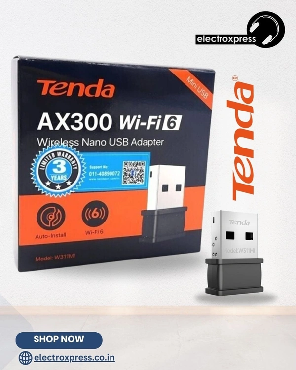 TENDA AX 300 WI-FI WIRELESS NANO USB ADAPTER