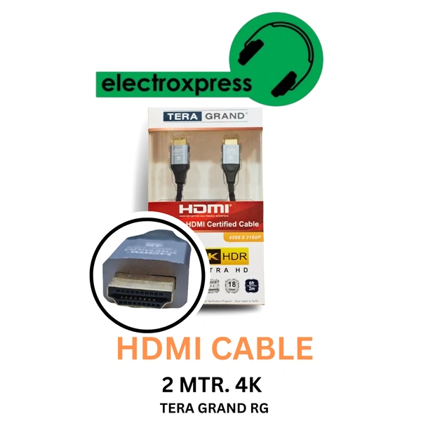 TERA GRAND HDMI CABLE 2 MTR 4K