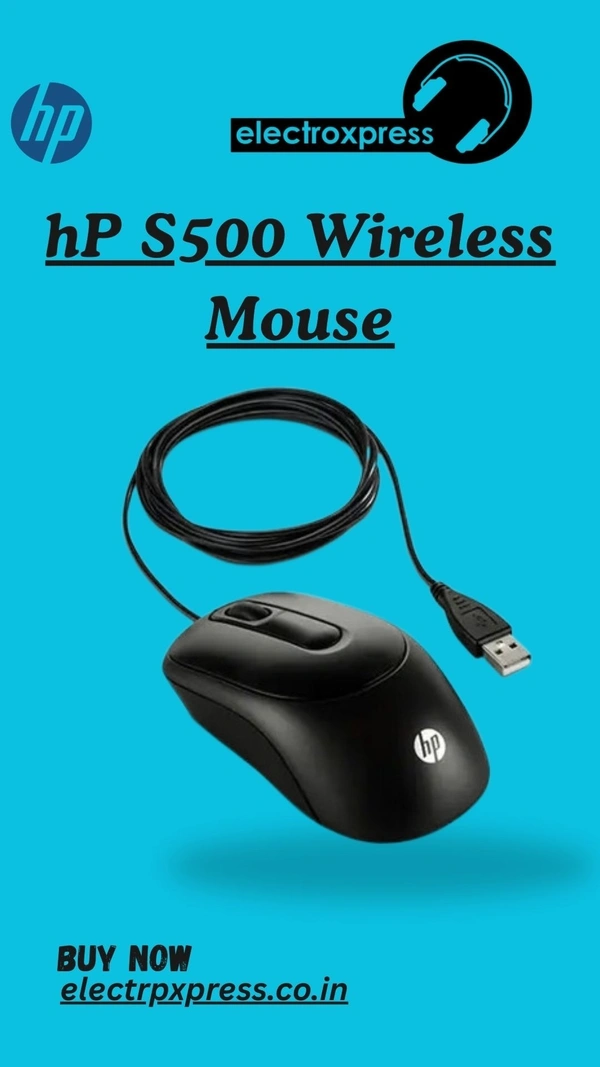 HEWLETT PACKARD (HP) hP S500 Wireless Mouse  - 1 Years