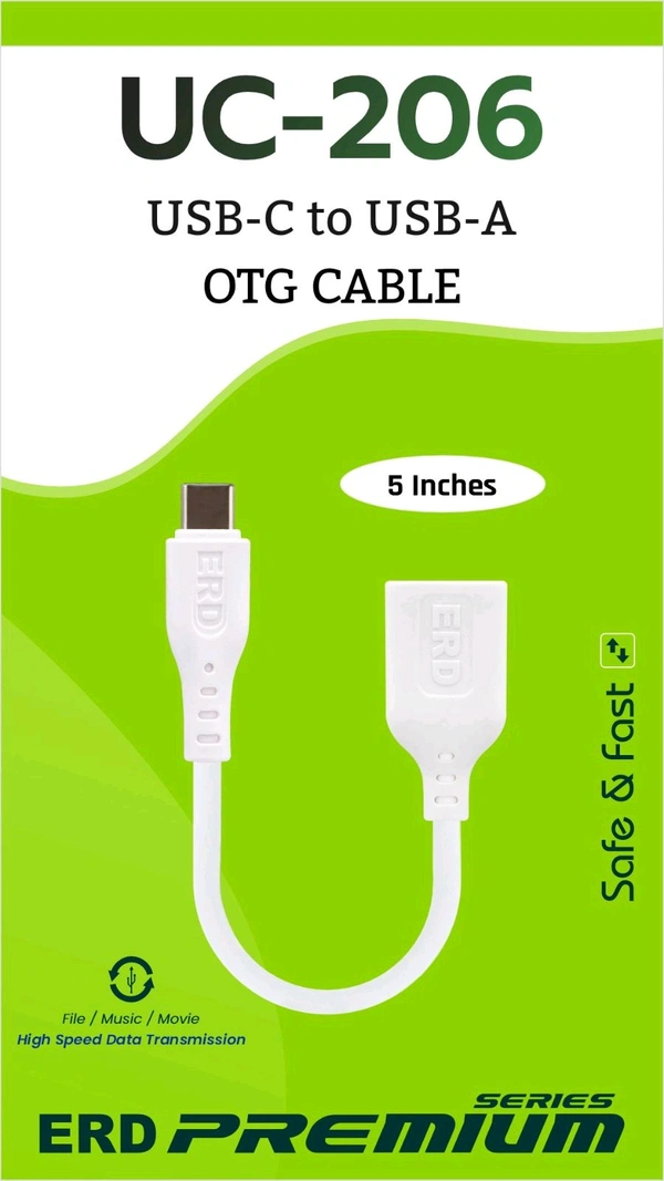 ERD  UC-206 TYPE C OTG CABLE PACK OF 10