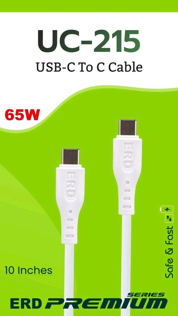 ERD UC-215 , USB-C to C Cable (PACK OF 10)