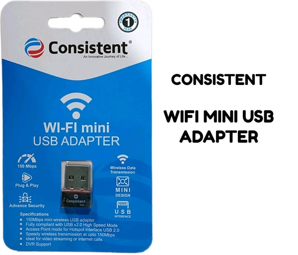 CONSISTENT WIFI MINI USB ADAPTER - 1 YEAR
