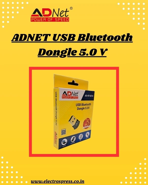 ADNET USB Bluetooth Dongle 5.0 V