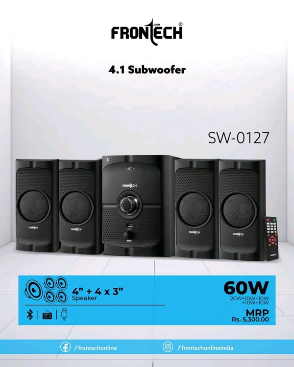 Frontech 4.1 Subwoofer SW-0127 60 W - 1Year
