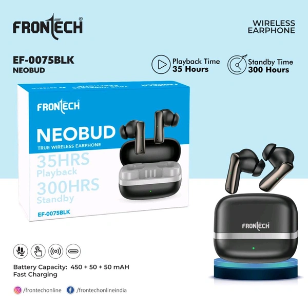 Frontech EF-0075BLK NEOBUD - 1 Year